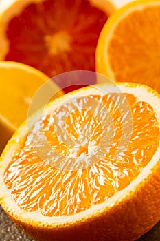 Detail of fresh juicy orange