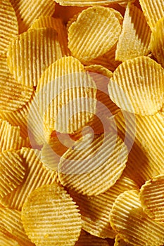 Vun frittéiert Kartoffel chipsen 