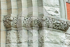 Detail of the Frieze at the Entrance to the Jefferson County Courthouse in Port Townsend, Washington, USA