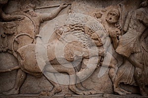 Detail of the frieze from Siphnian Treasury photo