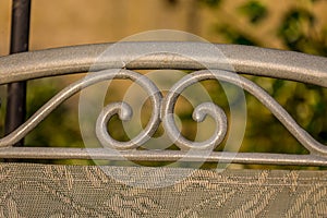 Detail of garden chair