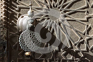 Detail of the gate of Mardrasa Bou Inania, Fez, Morocco