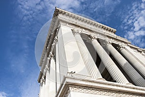 A detail of the gigantic monument of the Altar of the Fatherland (Victorian) to Rome (Italy) photo