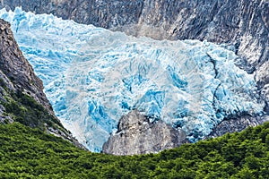 Detail of glacier Piedras Blancas in Los Glaciares National park photo