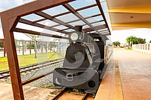 Detail of the GoiÃÂ¢nia Railway Station. photo