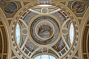 Detail of a golden cupola photo