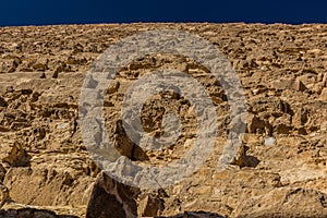 Detail of the Great Pyramid of Giza, Egy