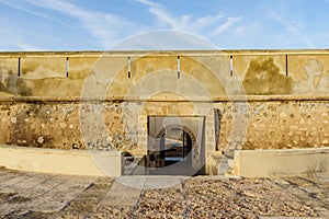 Detail of Guardias Viejas castle, Almeria Spain photo