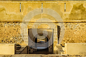 Detail of Guardias Viejas castle, Almeria Spain photo