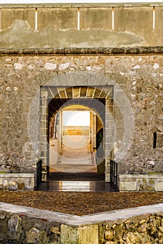 Detail of Guardias Viejas castle, Almeria Spain photo