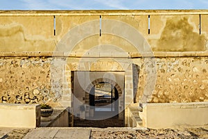 Detail of Guardias Viejas castle, Almeria Spain photo