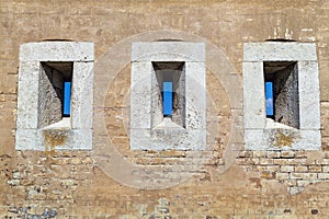 Detail of gun ports.