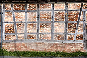 Detail of half-timbered house