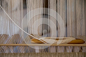 Detail of a hand loom