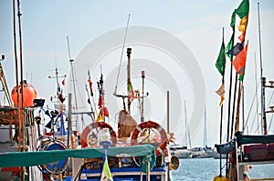 Detail from the harbor in Sicily