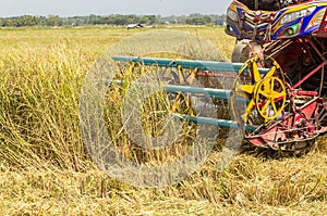 Detail of harvester machinery