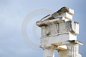 Detail of the Hestiatorion complex in the archaeological site of Epidaurus photo