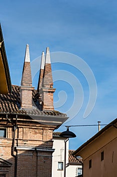 Detail of an historic building in Italy