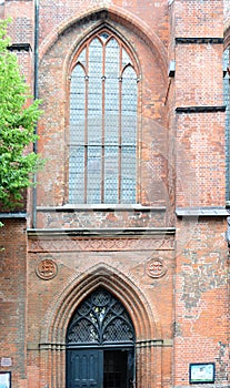 Detail of an Historical Cathedral in the Old Town of the Hanse City Luebeck, Schleswig - Holstein