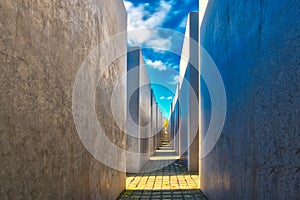 Detail of Holocaust Memorial Berlin Germany