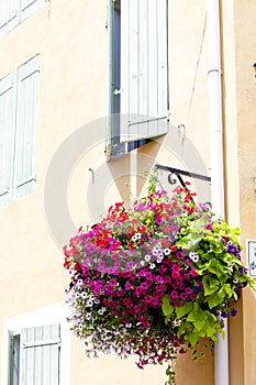 detail of house, Greoux-les-Bains, Provence, France