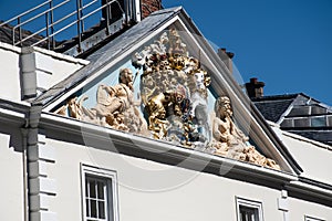 Detail of Hull Trinity House Building Yorkshire