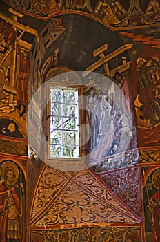 Detail of the Humor Monastery, Romania