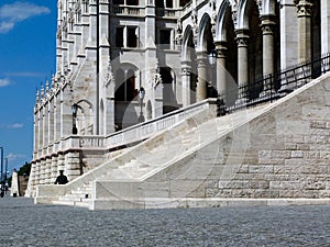 Detail of the Hungarian Parliament building in Budapest
