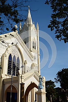 Detail of Immaculate Conception cathedral. Puerto Princesa. Palawan. Philippines photo