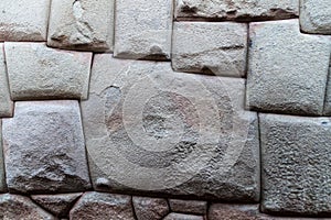 Detail of Inca`s perfect stonework