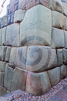 Detail of Inca`s perfect stonework