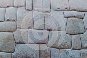 Detail of Inca`s perfect stonework