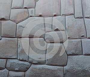 Detail of Inca`s perfect stonework