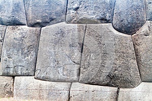 Detail of Inca`s perfect stonework