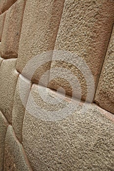 Detail of Inca wall in city of Cuzco