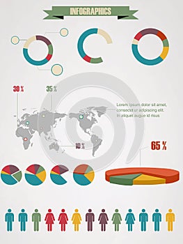 Detail infographic vector illustration.