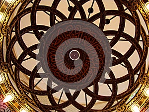 Detail inside Qishas Mosque, Jeddah