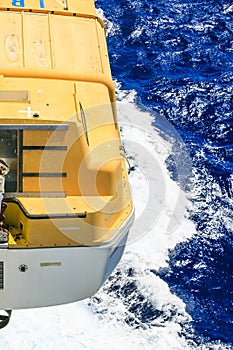 Detail of interior of a cruise ship