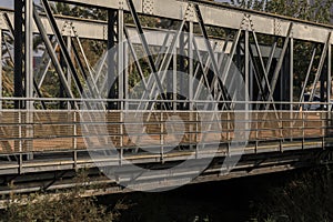 Detail of an iron bridge