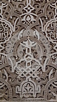 Islamic Inscription from Alhambra photo
