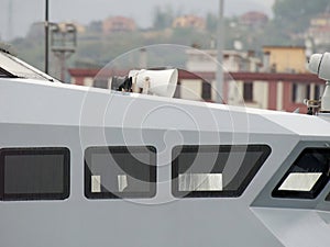 detail of Italian Guardia di Finanza patrol boat