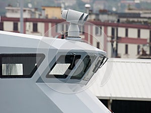 detail of Italian Guardia di Finanza patrol boat photo