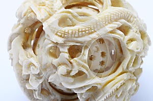 Detail of ivory sculpture