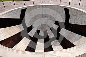 Detail of the Jai Prakash Yantra, a sundial which measures altitudes, azimuths, hour angles and declinations in the Jantar Mantar. photo