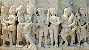 Detail of Jain Temple at Ranakpur, India