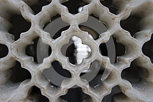 Detail of a Jali screen of Bibi Ka Maqbara