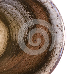 Detail of Japanese handmade pottery merchandise from Tokoname.