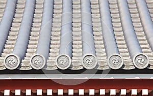 Detail of japanese temple roof