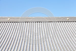 Detail of japanese temple roof