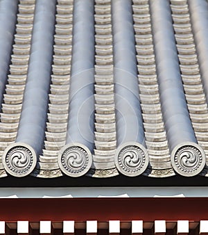 Detail of japanese temple roof